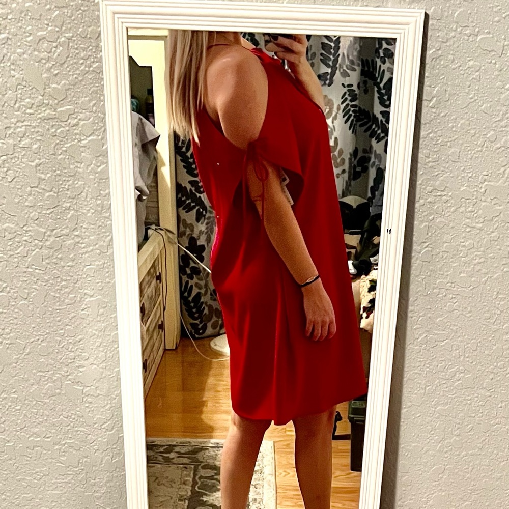 NWT Nicole Miller- Red Kaftan Style Type Dress- Size 4